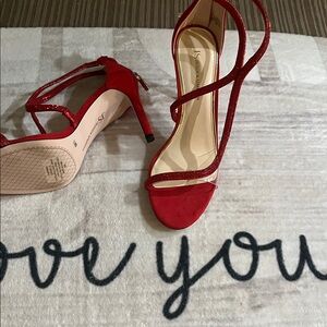 Jessica Simpson Red Strappy Heels